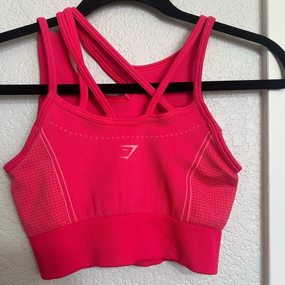 Gymshark Pink Ultra Seamless Sports Bra - Picture 4 of 6